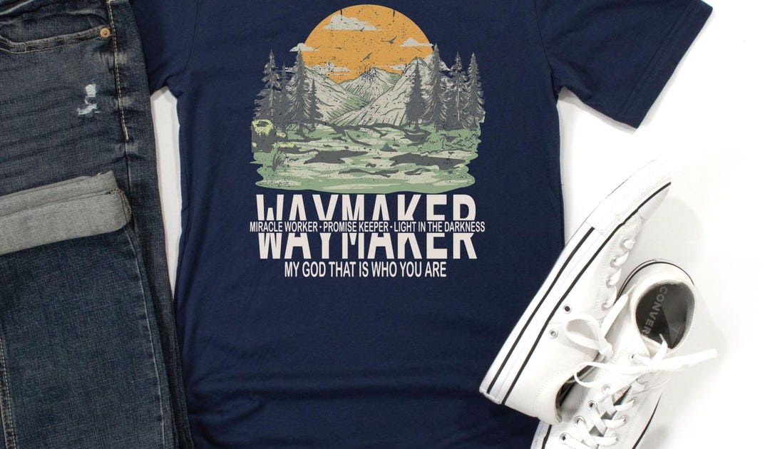 Waymaker Unisex Jersey Short Sleeve Tee Casual Faith-Based Shirt Inspirational Gift for Christians, Outdoor Adventure Tee, Summer Bible Tees by 3DCandleCreations