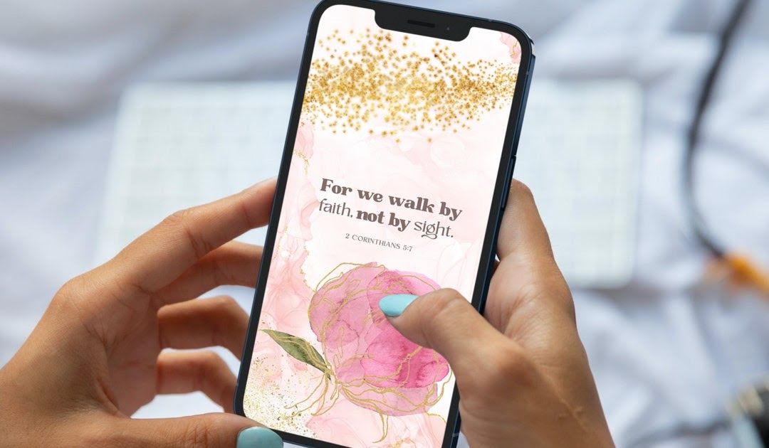 Bible Verse Phone Wallpapers Screen Christian Faith Inspirational Scripture Quotes Minimalist Phones Wallpaper Background Screen Decor Jesus by 3DCandleCreations