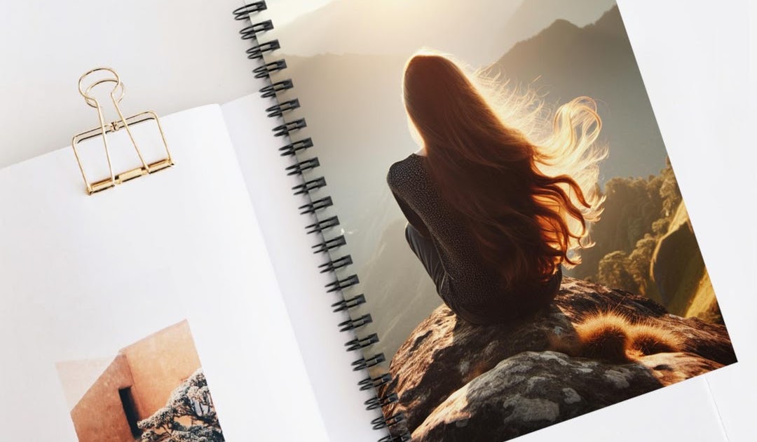 Custom Spiral Notebook – Spiral Journal for Dreamers, Journaling Gift for Students Nature Lovers, Inspirational Note-taking Custom Photo Art by 3DCandleCreations