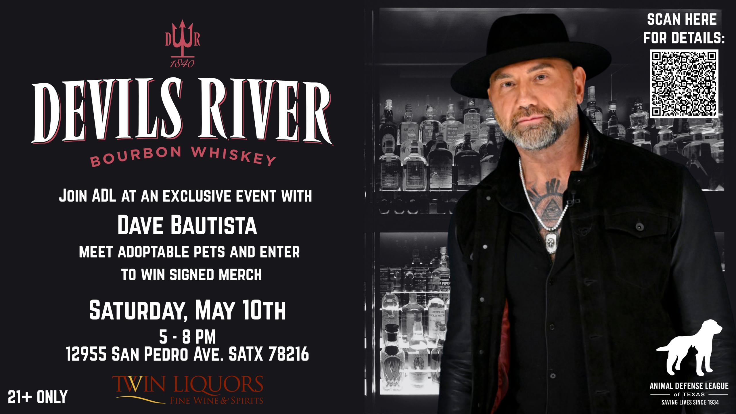Dave Bautista x ADL – Animal Defense League of Texas – San Antonio